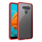Wholesale LG Stylo 6 Slim Matte Hybrid Bumper Case (Red)